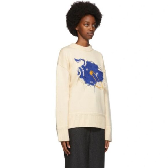 ADER error Off-White Knit Bluessom Sweater S - Picture 9 of 11